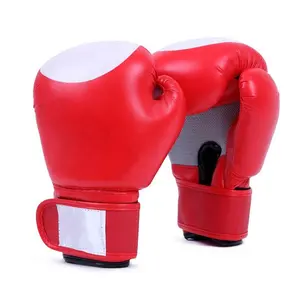 Luvas de competição boxe, luvas de alvo branco para boxe com círculo branco impresso luvas de boxe