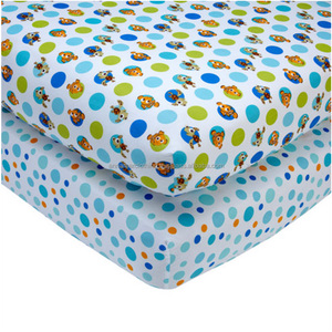 CPSC Certified Pure Organic Cotton Fitted Baby Crib Sheets - Product Image 1