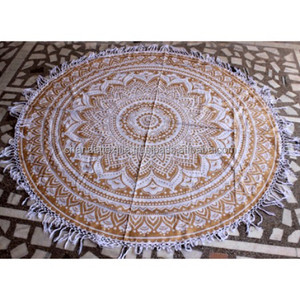 72\" Silver Ombre Hippie Mandala Tapestries Printed Indian Wall Hanging Beach Towel for <b>Yoga</b> <b>Mat</b> or Wall Decor - Product Image 2