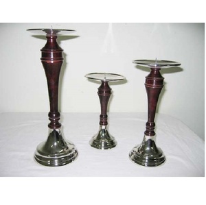 Antique Finish Metal Candle Holder for Home Hotel Wedding Party Decoration - Product Image 1