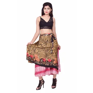 sari recycled wrap skirt reversible silk sari wrap skirt online