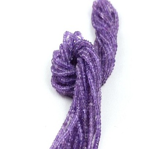 Perles rondes à facettes en améthyste rose naturelle de 13 pouces pour la fabrication de bijoux, collier et Bracelet - Product Image 5