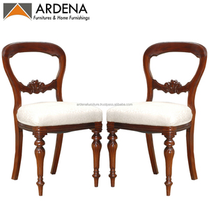 Sillas de comedor de madera maciza, juego de sillas de banquete de estilo antiguo, elegantes para muebles de comedor y decoración de cocina - Product Image 3