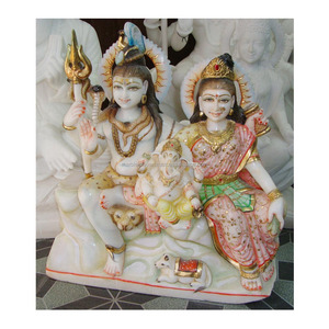 Familia del Señor Shiva de mármol de calidad Superior - Product Image 1