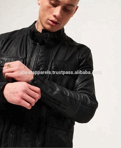 Blazers pour hommes 2026 fabriqués en Chine, vestes en cuir véritable de mouton avec fermeture éclair, vestes en cuir de mouton et manteaux en cuir de mouton - Product Image 3