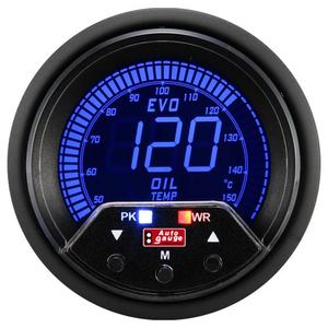 Jauge de température d'huile de compteur automatique d'affichage à cristaux liquides de 60mm avec fonction d'avertissement - Product Image 1