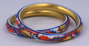 Brazalete de latón de alta calidad de estilo único con diseño de flores - Product Image 2