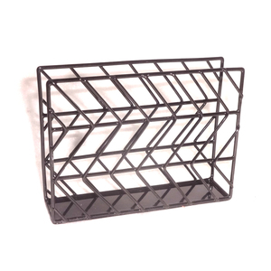 Servilletero de alambre de malla de hierro metálico de Venta caliente para uso en restaurante servilletero de letras de papel Ideas soportes y bastidores de almacenamiento - Product Image 2