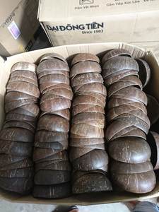 Artículos de Lujo Listos para Enviar: Cuencos de Cáscara de Coco / Arte Asiático para Cuenco de Cáscara de Coco / Juego de Cuencos de Coco Lacados - Product Image 4