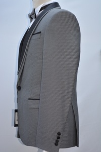 Costume sur mesure pour hommes dernière conception nouvelle mode homme smoking noir costumes de mariage pour hommes en gros de haute qualité - Product Image 2