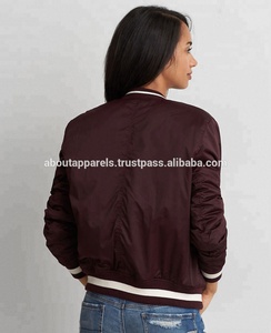 Veste bomber universitaire en satin de qualité supérieure, personnalisée, en gros, pas chère, tous styles et couleurs, nouvelle veste de baseball universitaire en satin - Product Image 2