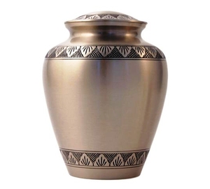 Solid Brass Adult Funeral Supplies Cremation <b>Urn</b> <b>Large</b> Custom Engraved Gold for Human Ashes Metal Cremation <b>Urn</b> - Product Image 3