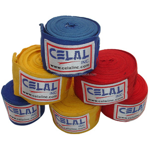 Bolsa de boxeo personalizada, envoltura de mano de entrenamiento, muñeca de entrenamiento de MMA, envolturas de mano de boxeo personalizadas, 100% algodón, venta al por mayor - Product Image 1