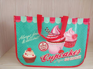 Sac de courses en PP tissé avec poignées en PP, taille et couleur personnalisées, utilisation confortable et design agréable - Product Image 5