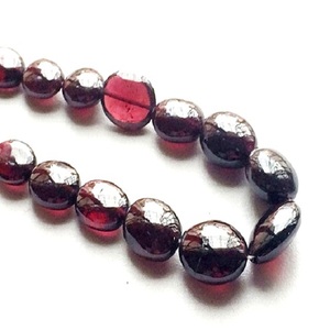 สร้อยคอหินโกเมนคริสตัลรูปไข่ลูกปัดคริสตัลสำหรับทำเครื่องประดับสร้อยคอผู้หญิงขายส่ง - Product Image 1