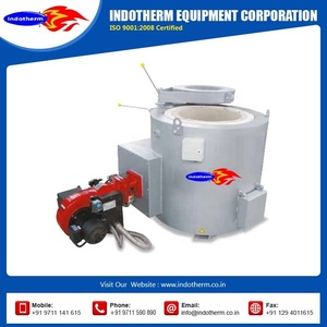 Horno de fusión de aluminio con combustible quemado a gas de 100 kg de capacidad completo con crisol de carburo de silicio y panel de control FCC - Product Image 5