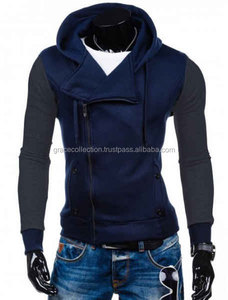 Sudaderas con capucha de botón de gimnasio para hombres de alta calidad hechas a medida con tejido de punto impermeable y anticontracción de bolsillo - Product Image 2