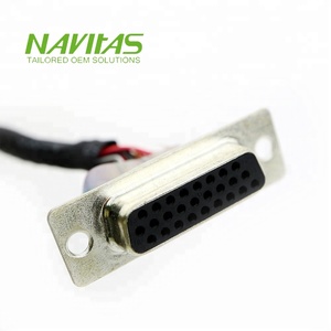 Harnais de câblage de connecteur D-SUB filtré Molex 8 broches vers 26 broches, fabriqué sur mesure - Product Image 6