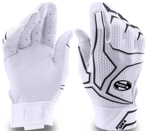 Gants de frappe pour baseball et softball personnalisés Nofa Industries avec logo du client, en cuir, modèle NI-725 - Product Image 1