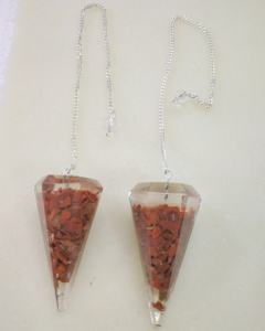 Último rojo Jesper orgón péndulo Chakra piedra Ágata piedra preciosa mascota para decoración del hogar EMF piedra semipreciosa Feng Shui - Product Image 3