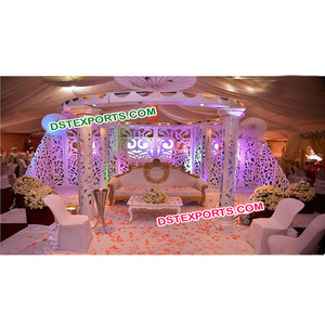 Decoración de escenario de boda nigeriana, fabricante indio de escenario de boda asiática, a la venta - Product Image 1