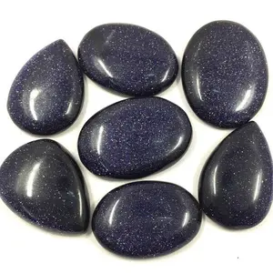 Pedra natural azul cristal goldstone Mix Forma Pedras Preciosas Soltas Cabochão cura cristal pedra preciosa Todas as formas Cabochão