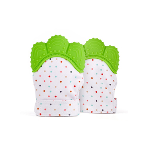 Custom Logo Printed Organic Cotton Baby Mittens - Product Image 1