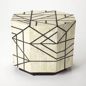 Mesa de centro ecológica con incrustaciones de hueso indio moderno para uso comercial - Product Image 1