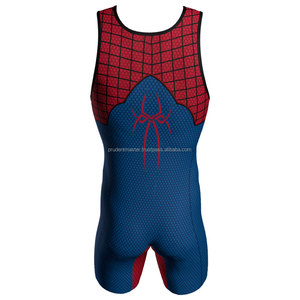 Maillot de lutte par Sublimation pour hommes et femmes, ensemble de sport, peut être personnalisé, bon marché - Product Image 2