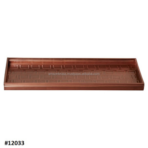 Plateau à bottes en cuivre pour l'entrée Plateau à chaussures en cuivre antique parfait pour bottes multi-usages Plateau à bottes en cuivre antique décoratif trois étoiles - Product Image 3