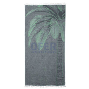 Palm-toalla turca verde tiro 100% algodón-Picnicm manta de playa, funda de cama, uso múltiple - Product Image 4
