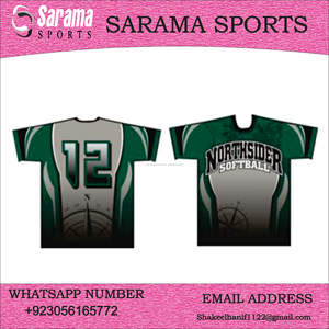 100% poliéster Softball Jersey, venta al por mayor de camisetas de béisbol personalizadas de secado rápido Softball desgaste sublimado hombres deportes béisbol - Product Image 2