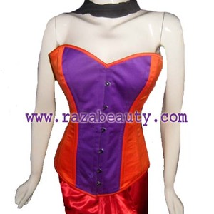 Top de tirantes casual de verano para mujer con corsé de aros de acero, apliques bordados y tela de satén tejida - Product Image 4