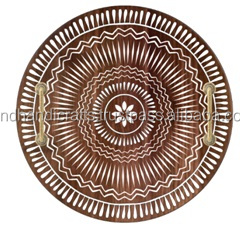 Bol de service rond en bois de style moderne ustensiles de cuisine et vaisselle polis de haute qualité pour restaurant et fête - Product Image 4