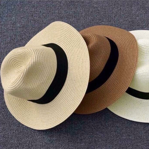 Cheap Price <b>Summer</b> Wide Brim <b>STRAW</b> <b>HAT</b> VIET NAM Outdoor Travel Casual Bowler <b>Hat</b> Unisex - Product Image 1