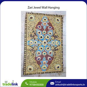 Luxury Gold Wire Semi-Precious <b>Stone</b> Floral Resin Fabric Wall Hanging Self-Adhesive Modern <b>Art</b> Home Decor Sculpture - Product Image 5