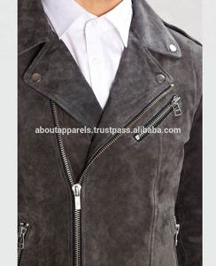 Vestes en cuir de daim véritable les plus populaires Top Fashion Brands Collection d'hiver Sheep Plus Size Zipper Print Patchwork Wholesale - Product Image 3