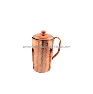 Home <b>Kitchen</b> Used Decorative Hammered Copper Pitcher - Product Image 2