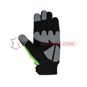 Guantes de Trabajo Mecánico de Cuero Sintético para Hombre, Guantes de Ensamblaje con Protección Extra en la Palma, Protección Antichoque para Manos y Brazos - Product Image 4