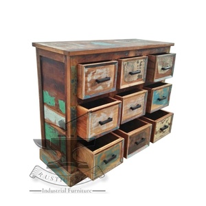 Cómoda industrial de madera maciza recuperada, muebles versátiles para el hogar para sala de estar, Hotel, escuela, oficina en casa - Product Image 4