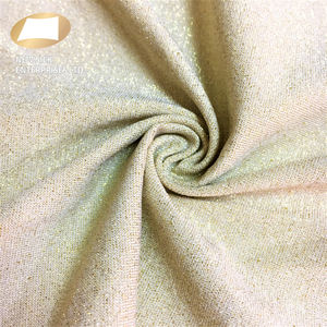 Tela para vestido lurex dorada y plateada, 92% nailon, 8% spandex - Product Image 2