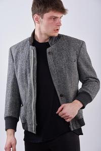 Blouson d'aviateur en Tweed pour hommes, à paillettes, personnalisés, vente en gros, à la mode, nouvelle collection, - Product Image 4