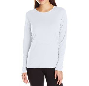 Camiseta de manga larga ligera para mujer, Polo 100% de algodón, camisetas deportivas - Product Image 5