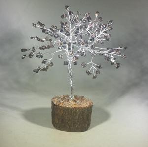 Quartz fumé cristal puce arbre Reiki pierre décor arbre de vie artificiel pierre naturelle 7 chakra cristal puce cadeaux chanceux en gros - Product Image 2