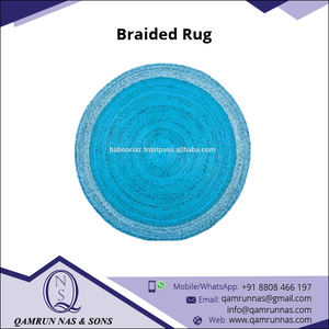 Alfombra de cáñamo trenzada de tejido plano antideslizante Reversible de lujo, forma redonda moderna súper suave para la decoración del suelo de la puerta del Hotel del hogar - Product Image 3