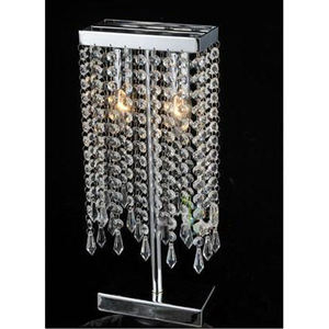 Lustre en métal et cristal au design élégant pour mariages événements décorés de centres de table suspendus - Product Image 1