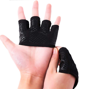 ถุงมือยางนีโอพรีนครึ่งนิ้วใส่ได้ทั้งชายและหญิงถุงมือซิลิโคนสี่นิ้วกันลื่นสำหรับยกน้ำหนัก - Product Image 6