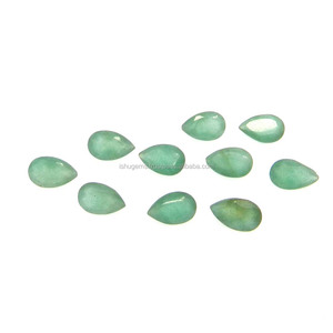 Mica Verde Natural Aventurina, Corte Pera de 8x5mm, 0.8 Quilates, Gema Suelta de Calidad AA para Joyería - Product Image 1