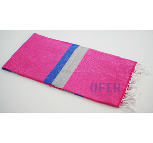 Hammam turco HAWAIIAN, toalla pestemal Directo de fábrica, Fouta de playa de rayas multicolores hecho en Turquía - Product Image 1