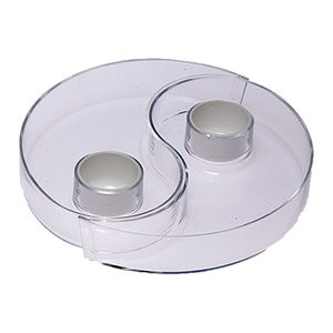 ถาดอะคริลิคสำหรับตกแต่งผลไม้แบบ2ทางดีไซน์แบบไทชิ - Product Image 1